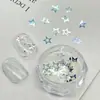 Douyin Ornamento Glitter Estrela de Cinco Pontas Vazada para Unhas Peças Redondas Pequenas Ultrafinas Adesivos de Unha Estilo Recomendado Xiaohongshu