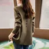 Blazer Preto para Mulheres, Estilo Coreano, Novo Modelo Primavera e Outono 2025, Moda de Rua de Alta Qualidade, Design Casual, Pequeno Terno