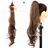 Peruca europeia e americana peruca de rabo de cavalo 32 polegadas wrap-around receptor de cabelo rabo de cavalo feminino varinha mágica para rabo de cavalo bastão de rabo de cavalo cabelo rabo de cavalo