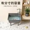 Cubeta de plástico para trapeador, lavabo engrosado, lavabo para drenaje de balcón, lavabo para lavar verduras de cocina, cubeta para trapeador de baño doméstico, lavabo para trapos de limpieza