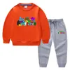 2023 Primavera y otoño nueva ropa infantil transfronteriza suéter para niños pantalones de dibujos animados conjunto de dos piezas bebé algodón traje de manga larga