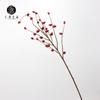 Simulación fruta fruto de olivo chino fruta rica rama larga fruto rojo decoración del hogar arreglo floral de piso con fruta falsa