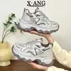 Cuero Genuino Suela Absorbente Zapatos de Papá Mujer Otoño 2026 Nuevos Versátiles Suela Gruesa Zapatos que Aumentan la Altura Zapatos Deportivos Casuales para Mujer