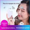 Placa de Raspagem de Cristal para Depilação Facial, Limpeza de Meridianos no Estilo TikTok, Emagrecimento Facial, Massagem Linfática, Raspagem de Beleza, Massagem Facial