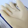 Guantes de goma industriales resistentes a ácidos y álcalis negros alargados engrosados impermeables resistentes al desgaste protección laboral guantes de látex al por mayor