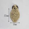 Nueva Manija para Puerta de Gabinete China Muebles Puerta de Gabinete Accesorios de Cobre Forma de Pez Xiangyun Manija de Latón Manija de Cobre para Cajón