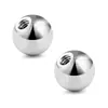 Acessórios de Joias para Piercing em Aço Inoxidável Studs para Lábio Studs para Língua Studs para Orelha Tarraxas 1.0 Gauge 1.2 Gauge Aço Inoxidável Rosca Interna Acessórios de Bola