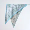 Novo Lenço Triangular Dupla Face Bicolor Estampado em Seda Sintética para Mulheres, Cinto Versátil para Cintura, Lenço Triangular Versátil de Seda