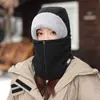 Gorros Transfronterizos, Gorros Cálidos de Invierno para Hombres y Mujeres, Gorros de Nieve a Prueba de Viento, Mascarillas para el Cuello, Gorros de Felpa de una Pieza, Gorros de Algodón Terciopelo para Ciclismo
