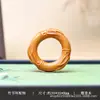 Palo de rosa Exquisitamente Tallado Anillo de Nudo de Bambú Hebilla Accesorio Personalizado Anti-caída Llavero de Llave de Coche Accesorio Colgante DIY Tendencia China Estilo Antiguo