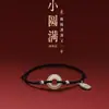 Pulsera de Hilo Rojo con Hebilla de Paz de Jade Hetiano Natural para Mujer, Plata Pura Atrae Riqueza y Fortuna, Pulsera de Pareja de Plata Pura, Regalo para Mejores Amigas