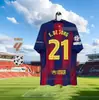 2526 Camisa do Barcelona Número 10 Yamal, Número 9 Lewandowski, Número 11 Raphinha, Uniformes de Futebol Casa e Fora