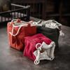 Bolsa de Almacenamiento para Taza Individual Yingjiang Bolsa para Taza Maestra Bolsa Portátil para Taza de Té Bolsa de Tela para Taza Dehua Bolsa de Tela con Cierre de Hilo Bolsa de Tela de Algodón y Lino Juego de Té