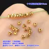Plata de Ley S925 Chapada en Oro Mini Separador Anillo Cerrado Pulsera Tejida a Mano Pulsera Collar Accesorios Hechos a Mano DIY