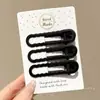 Pinza para el Cabello Estilo Coreano Retro Estampado de Leopardo para Mujer Horquilla Exquisita de Gama Alta Clip BB Dulce Dopamina Clip para Flequillo Lateral Accesorios para el Cabello