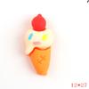 Accesorios de resina, nuevos y lindos dibujos animados de helado, juego de comida, hecho a mano, crema de pegamento, funda de teléfono, parche, accesorios