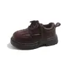 Novos Sapatos de Couro Infantis para Meninas Primavera 2026, Sapatos Individuais Retrô, Estilo Britânico, Sapatos Plataforma Modernos e Versáteis, Exportação