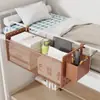 Estante de Almacenamiento para Mesita de Noche sin Taladro para Dormitorio Estudiantil Cesta Colgante para Mesita de Noche Habitación de Dormitorio Almacenamiento para Snacks, Servilletas, Cargador