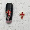 Accesorios para Uñas Cruzados Nuevos Transfronterizos, Estilo Punk Oscuro Retro, Decoraciones para Uñas Incrustadas con Diamantes al por Mayor