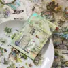 20 Piezas de Luz Flotante Sueño Troquelado Pegatinas de Mascota Libro, Tema de Personaje Chica Coreana Retro Manualidades Libro de Pegatinas DIY