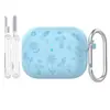 Adequado para Capa Protetora Airpodspro3, Capa Simples de Silicone Apple de Cor Sólida, Capa para Fone de Ouvido Bluetooth Airpodspro3
