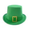 Tejido de Punto Compuesto Eva Sombrero Alto St Irlandés. Sombrero Alto Verde del Día de San Patricio Sombrero Decorativo de Trébol