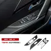 Kit de Modificación Interior de Fibra de Carbono Real con Resina Adecuado para Peugeot 208, Pegatina de Resina para Modificación del Volante de Peugeot
