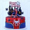 Decoração de Bolo Desenho Animado Aranha Plug-in Casa Quarto Duplo Cartão Mesa de Sobremesa Cena Festa Fantasia