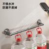 Toallero con ventosa para inodoro, sin perforaciones, para baño, para colgar en la pared, con varillas individuales y dobles.
