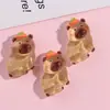 Serie Luminosa de Capibara Dibujos Animados DIY Pasador Cuerda para el Cabello Pegamento de Crema Funda para Teléfono Móvil Agujero para Taza de Agua Accesorios para Zapatos
