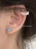 Uña de Hueso de Oreja de Garra de Gato Linda Sentido Avanzado Diseño de Nicho Uña de Oreja de Garra Uña de Oreja Espiral Pendientes Sencillos Versátiles para Mujer