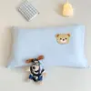 Funda de almohada infantil bordada de toalla de algodón 30X50 Algodón puro Funda de almohada para bebé individual 40X60 Funda de protector de almohada para estudiante