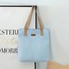 Bolso de lona de gran capacidad, bolso escolar para estudiantes universitarias, estilo coreano, versátil, sencillo, bolso bandolera estilo japonés.