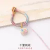 Hebilla de anillo para zongzi, llavero de nudo de diamante colorido para el Festival del Bote del Dragón, material DIY hecho a mano, accesorios colgantes al por mayor