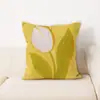Flor de girasol Jarrón pintado a mano estilo ins Pintura al óleo Cojín decorativo Estilo nórdico Refrescante Almohada para respaldo de sofá cama