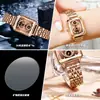 Binbang Reloj Cuadrado Pequeño para Mujer Resistente al Agua Moda Casual Reloj de Cuarzo Transmisión en Vivo Comercio Exterior Popular Reloj de Pulsera Venta al por Mayor