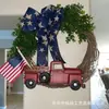2025 nuevo zonghong amazon venta decoración de corona del día de la independencia de EE. UU. fábrica de coronas navideñas venta al por mayor