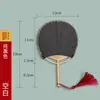 Y*H Leque de Papel de Arroz de Bolso Mini Ventilador de Bebê Adereços de Dança Lembrança de Viagem Corte de Seda Feito à Mão