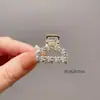 Presilha de Cabelo Pequena de Pérolas de Luxo, Presilha Exquisita para Meio Preso para Mulheres, Novo Modelo 2026, Acessório de Cabelo Presilha de Nuca