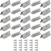 Pestaña de Hebilla de Reposabrazos Conector de Mueble Clip Deslizador Cónico Triangular Clip de Diente de Sujeción de Sofá de Hombro Clip de Cola