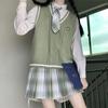 Estilo Universitario Estilo Japonés jk Chaleco Suéter Lindo de Chica Suave Estudiante Femenina Estilo Coreano Holgado Versátil Top Suéter