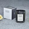 Fábrica personalizada por atacado copo preto brilhante vela perfumada para casa lembranças personalizadas de aniversário e casamento de alta qualidade