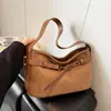 Bolso de Hombro Retro de Gran Capacidad Transfronterizo 2025 Nuevo Bolso Tote Versátil Bolso de Hombro Único Bolso Cruzado Casual Simple Moderno