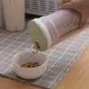 Tubo de macarrão Frasco de grãos grossos Caixa de armazenamento de macarrão selada Design quantitativo Tampa transparente Frasco de armazenamento de plástico Caixa de conservação de alimentos frescos para uso doméstico