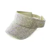 Gorra de Béisbol Abierta de Marca de Moda Transfronteriza, Sombrero Casual con Pedrería, Sombrero Topless, Sombrero de Pedrería Acrílica, Sombrero para el Sol para Exteriores