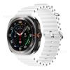 Para Samsung Watch Ultra Azul Marino Agujero Único Correa de Silicona para Reloj 47mm Correa de Repuesto Deportiva
