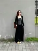 Nuevo estilo de otoño para mujeres de talla grande: Camisola a rayas relajada estilo coreano, cárdigan elegante, falda de cintura alta, traje para mujer talla grande