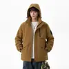 Marca Americana Moderna Jaqueta Corta-Vento Acolchoada Masculina Outono Inverno 2026 Nova Jaqueta com Capuz Solta Tamanho Plus Três em Um Outdoor