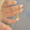Estilo coreano Ins Estilo Fluorescente Pequeno Pingente de Vaga-lume Colar de Aço de Titânio Nicho Feminino Design Sentido Internet Celebridade Delicada Clavícula Cadeia