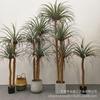 Árbol de Orquídea de Seda Artificial en Maceta Estilo Nórdico Hierro Holandés Árbol Falso Solanum Nigrum Árbol de Sangre de Dragón de Varilla Multi-artificial Árbol Decorativo de Piso en Maceta
